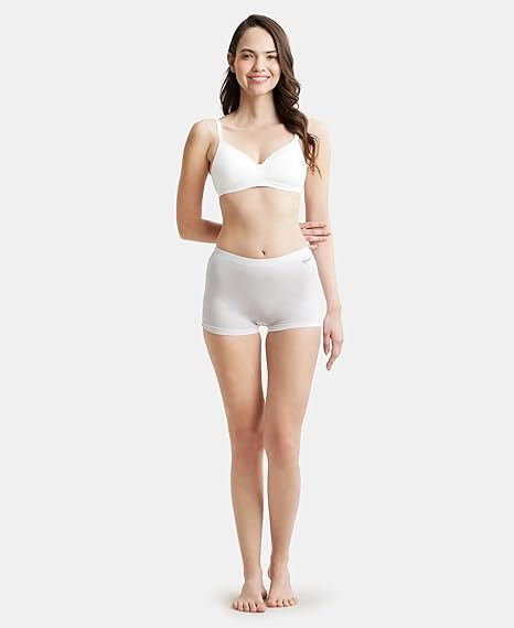 Jockey MJ20 Women’s Wirefree Padded Cotton Bra – Full Coverage Slip-On Beginners Fit